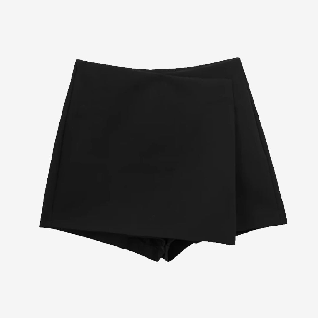 アシンメトリーハイウエストキュロットスカート
