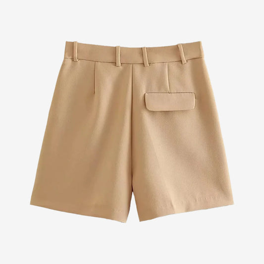 ハイウエストポケット付きバミューダパンツ